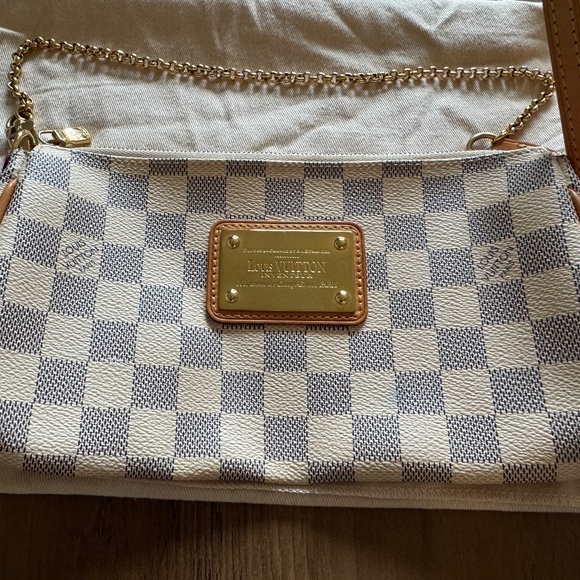 Louis Vuitton Eva Pochette Damier Azur Canvas Crossbody - Picture 1 of 13